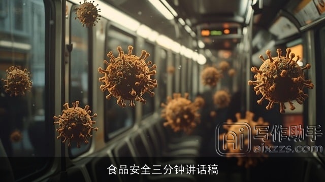 食品安全三分钟讲话稿