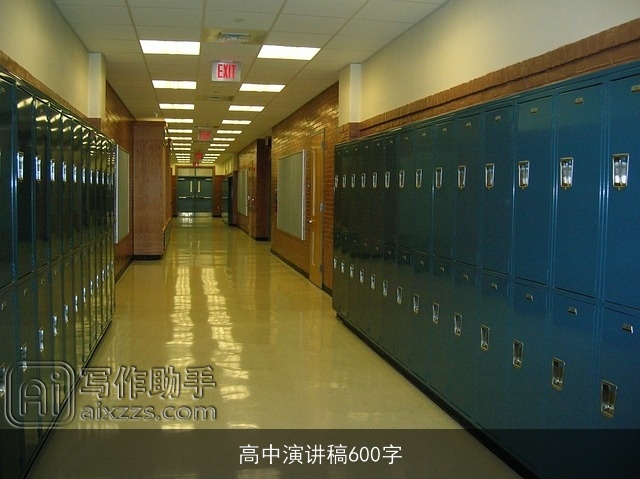 高中演讲稿600字