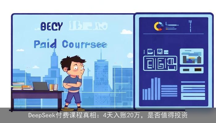 DeepSeek付费课程真相：4天入账20万，是否值得投资