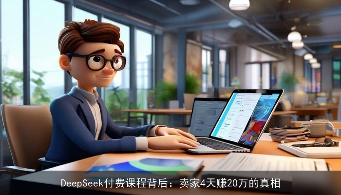 DeepSeek付费课程背后：卖家4天赚20万的真相