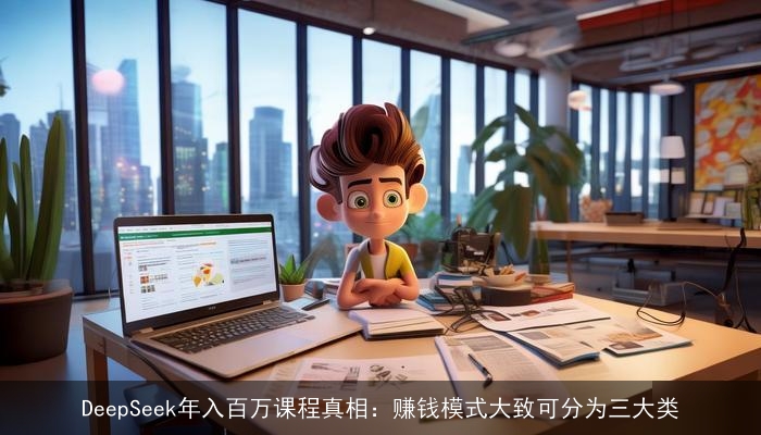 DeepSeek年入百万课程真相：赚钱模式大致可分为三大类
