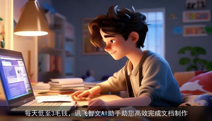 每天低至3毛钱，讯飞智文AI助手助您高效完成文档制作