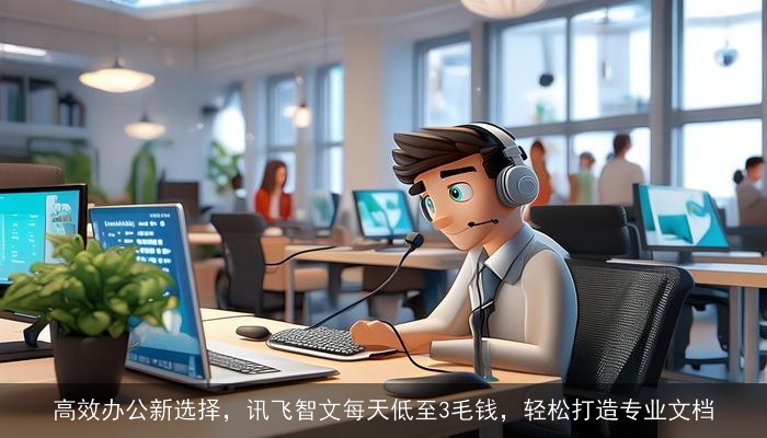 高效办公新选择，讯飞智文每天低至3毛钱，轻松打造专业文档